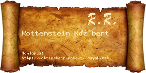 Rottenstein Róbert névjegykártya